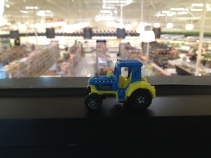 Tractor overlooking Piggly Wiggly from their conference room.
